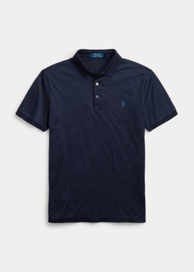 Polos Polo Ralph Lauren Hombre Azul Marino - Custom Slim Fit Jersey - TPLYS3751